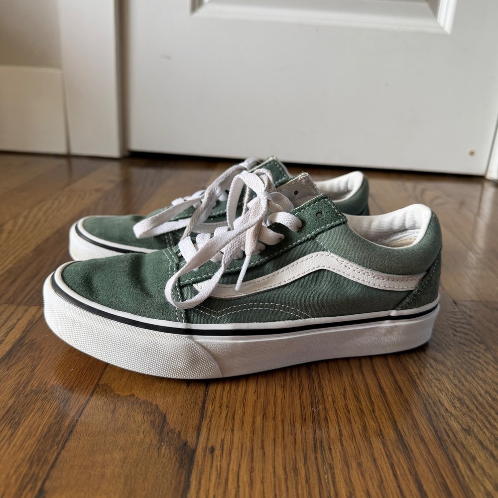 Vans Old Skool Forest UAVGreen Suede Canvas Sneakers Unisex Sz Mens 4.5 Women 6